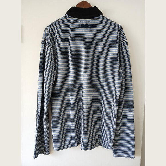CLOSED - Velvet striped collared sweater - Sz XL (fits L) - Picture 5 of 8